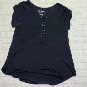 AE lace front shirt
